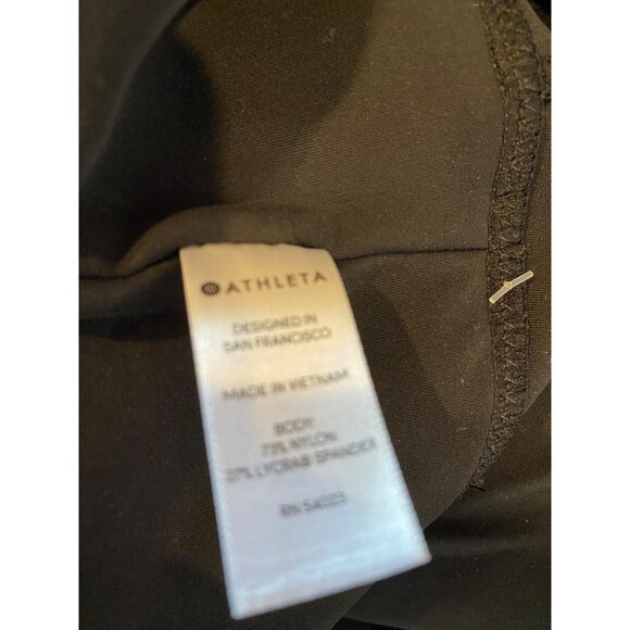 Athleta Women's Stellar Crop Ankle Pant Size Medium Black Zip Pockets - Picture 7 of 7